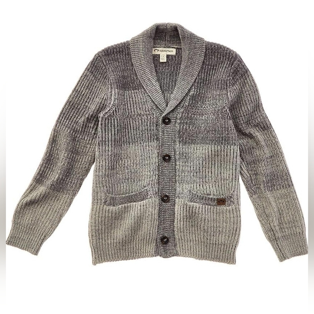 Appaman Toddler Boys Gray Ombre Knit Cardigan Sweater Cotton Sz 3T - Picture 1 of 10